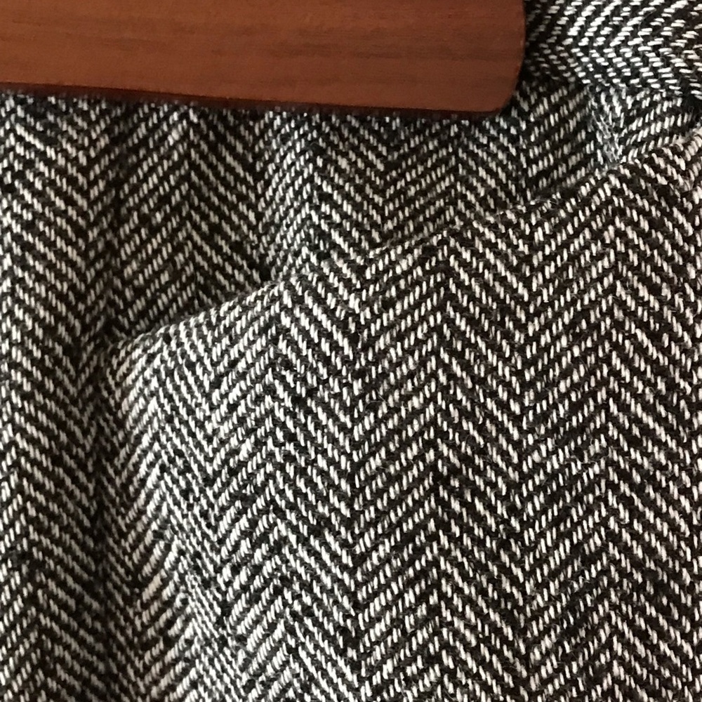 Talbots Gray Herringbone Trousers - Picture 4 of 7